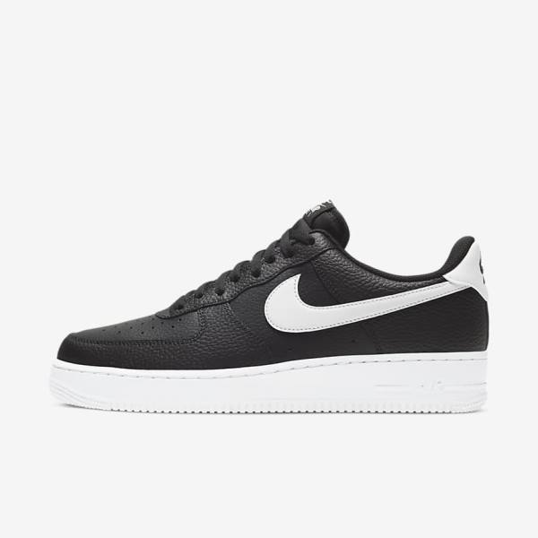 Pánské Tenisky Nike Air Force 1 07 Černé Bílé | NK326JVZ