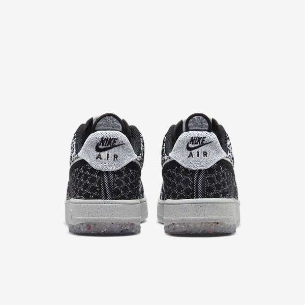 Pánské Tenisky Nike Air Force 1 Crater Flyknit Next Nature Černé Bílé Platina Černé | NK524AQN