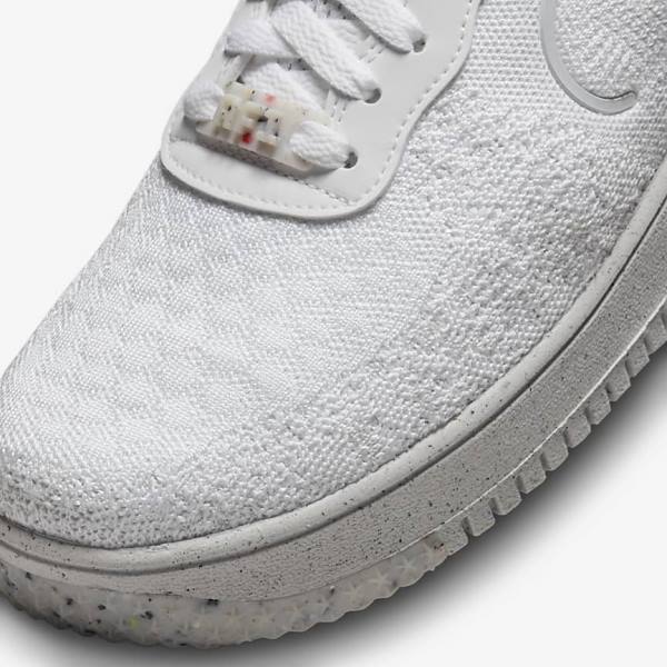 Pánské Tenisky Nike Air Force 1 Crater Flyknit Next Nature Bílé Platina Bílé | NK912UMC