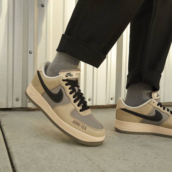 Pánské Tenisky Nike Air Force 1 GTX Hnědožlutý Bílé Černé | NK436WMC