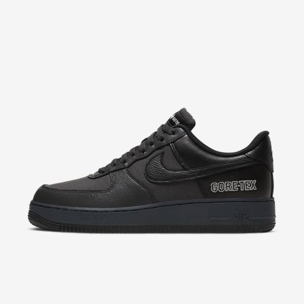 Pánské Tenisky Nike Air Force 1 GTX Tmavě Šedé Černé | NK375DGP