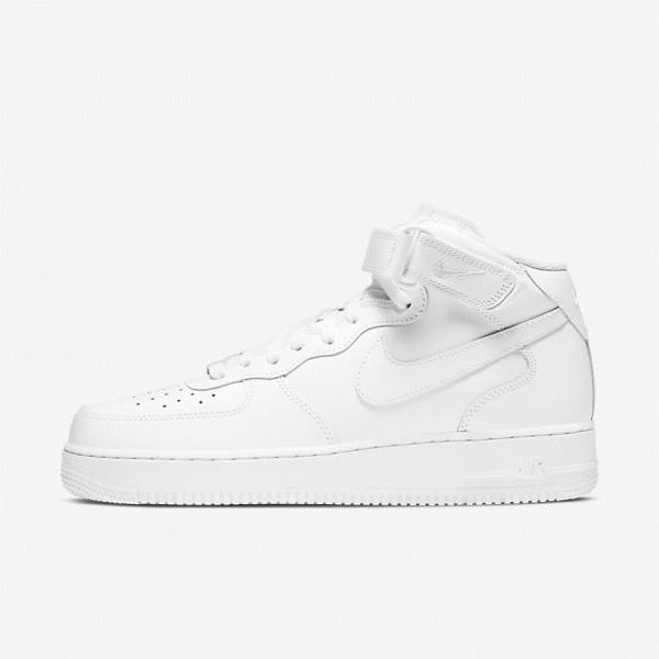 Pánské Tenisky Nike Air Force 1 Mid 07 Bílé | NK027DWP