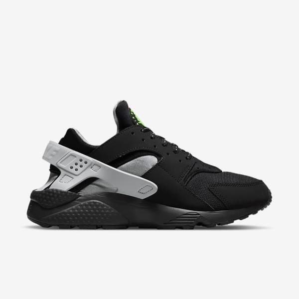 Pánské Tenisky Nike Air Huarache Černé Metal Stříbrné Stříbrné Zelene | NK297CQY