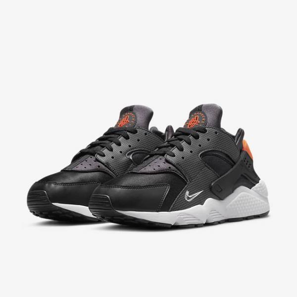 Pánské Tenisky Nike Air Huarache Černé Oranžové Šedé Bílé | NK027VJI