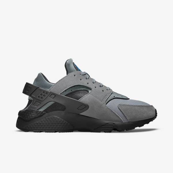 Pánské Tenisky Nike Air Huarache Šedé Světle Blankyt Černé Metal Stříbrné | NK194UVR