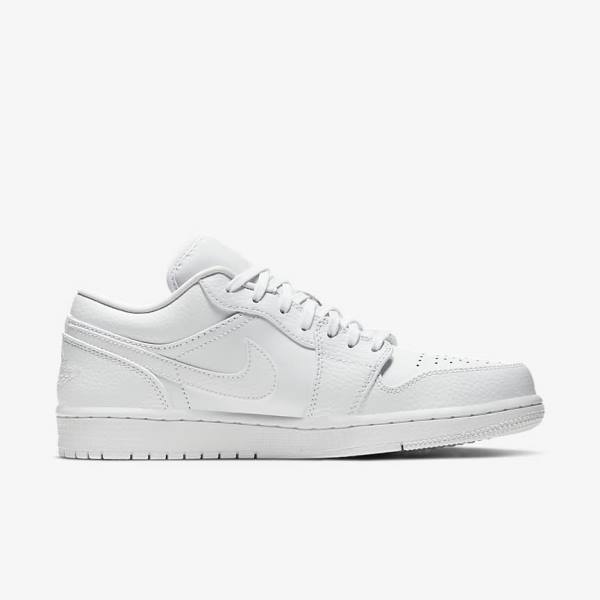 Pánské Tenisky Nike Air Jordan 1 Low Bílé | NK302HFP