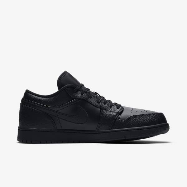 Pánské Tenisky Nike Air Jordan 1 Low Černé | NK032HQN