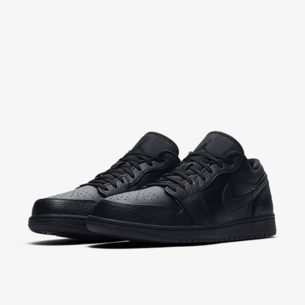 Pánské Tenisky Nike Air Jordan 1 Low Černé | NK032HQN