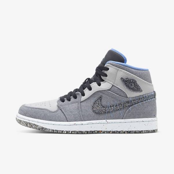 Pánské Tenisky Nike Air Jordan 1 Mid SE Šedé Černé Blankyt | NK735ZNF