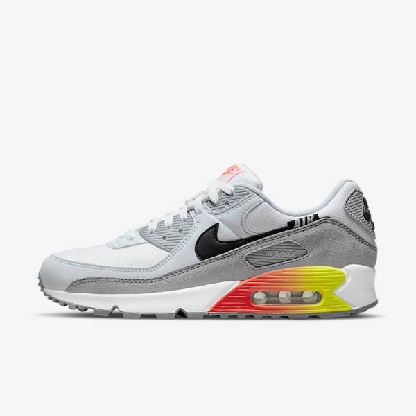 Pánské Tenisky Nike Air Max 90 Air Max Month Šedé Světle Červené Černé | NK498EQJ