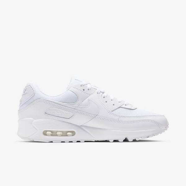 Pánské Tenisky Nike Air Max 90 Bílé Šedé Bílé | NK068EFP