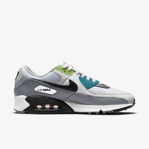 Pánské Tenisky Nike Air Max 90 Premium Bílé Šedé Černé | NK659KQL