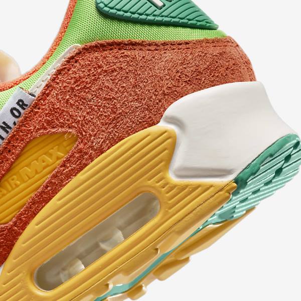 Pánské Tenisky Nike Air Max 90 SE Zelene Oranžové Zelene | NK809NUM