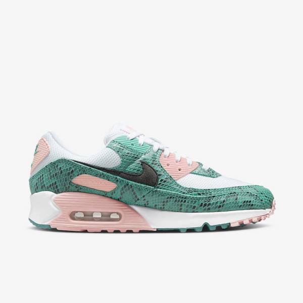 Pánské Tenisky Nike Air Max 90 Tyrkysové Bílé Koralove Černé | NK390YJS