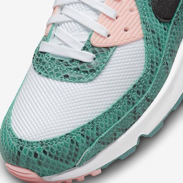 Pánské Tenisky Nike Air Max 90 Tyrkysové Bílé Koralove Černé | NK390YJS