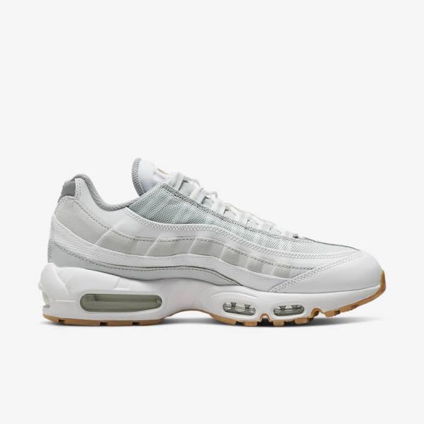 Pánské Tenisky Nike Air Max 95 Bílé Platina Šedé Žluté | NK317GMN