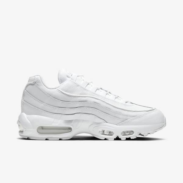 Pánské Tenisky Nike Air Max 95 Essential Bílé Šedé Bílé | NK420LXE