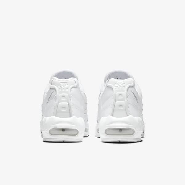 Pánské Tenisky Nike Air Max 95 Essential Bílé Šedé Bílé | NK420LXE