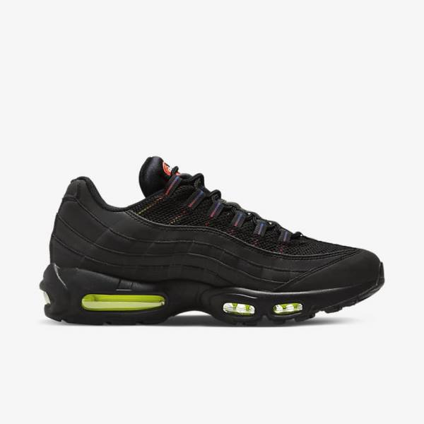 Pánské Tenisky Nike Air Max 95 Černé Blankyt Světle Červené | NK157LYB