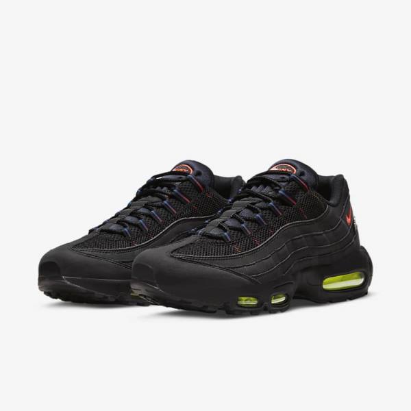 Pánské Tenisky Nike Air Max 95 Černé Blankyt Světle Červené | NK157LYB