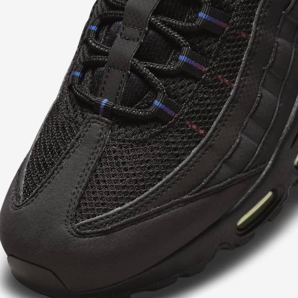 Pánské Tenisky Nike Air Max 95 Černé Blankyt Světle Červené | NK157LYB