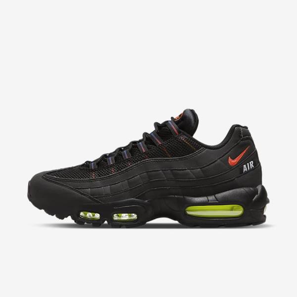 Pánské Tenisky Nike Air Max 95 Černé Blankyt Světle Červené | NK157LYB