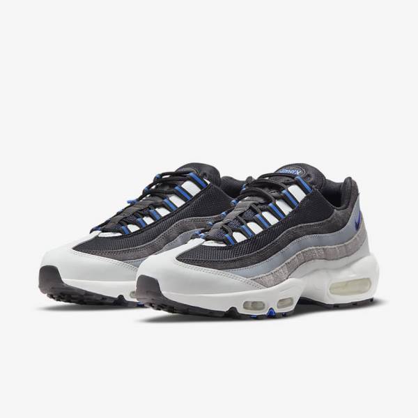 Pánské Tenisky Nike Air Max 95 Černé Tmavě Šedé Blankyt | NK197WDG