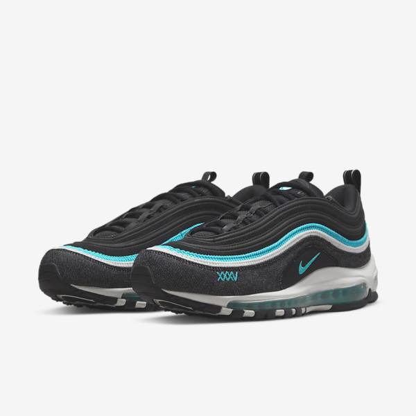 Pánské Tenisky Nike Air Max 97 SE Černé Bílé Tyrkysové | NK857QZX