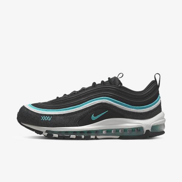 Pánské Tenisky Nike Air Max 97 SE Černé Bílé Tyrkysové | NK857QZX