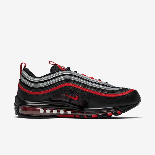 Pánské Tenisky Nike Air Max 97 Černé Metal Stříbrné Červené | NK403KVX