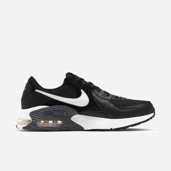 Pánské Tenisky Nike Air Max Excee Černé Tmavě Šedé Bílé | NK384ZFL