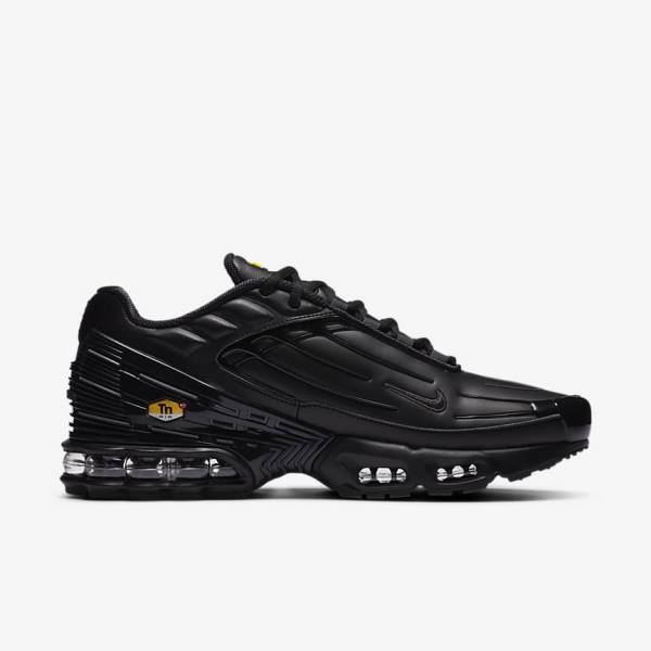 Pánské Tenisky Nike Air Max Plus 3 Læder Černé Tmavě Šedé | NK305IGF