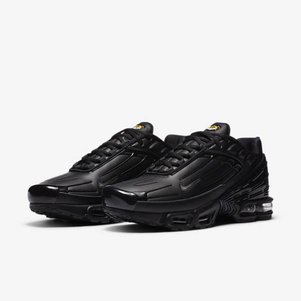 Pánské Tenisky Nike Air Max Plus 3 Læder Černé Tmavě Šedé | NK305IGF