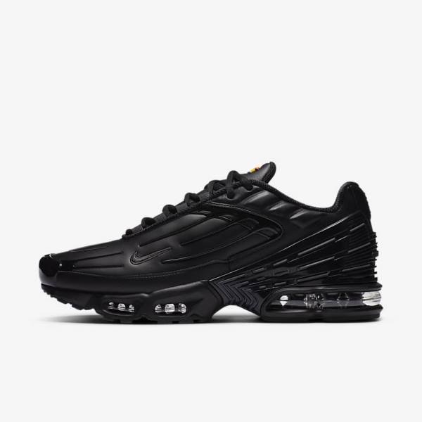 Pánské Tenisky Nike Air Max Plus 3 Læder Černé Tmavě Šedé | NK305IGF