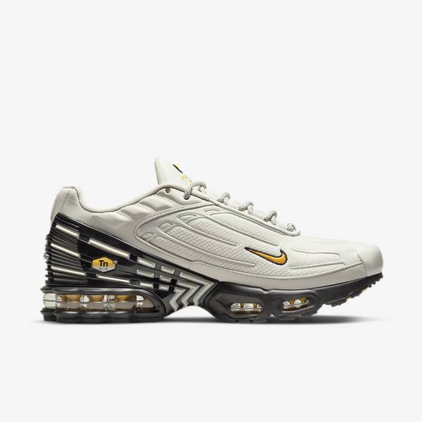 Pánské Tenisky Nike Air Max Plus 3 Světle Béžový Černé Stříbrné Zlaté | NK795RMA