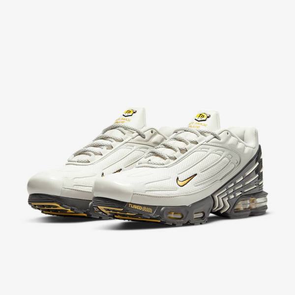 Pánské Tenisky Nike Air Max Plus 3 Světle Béžový Černé Stříbrné Zlaté | NK795RMA