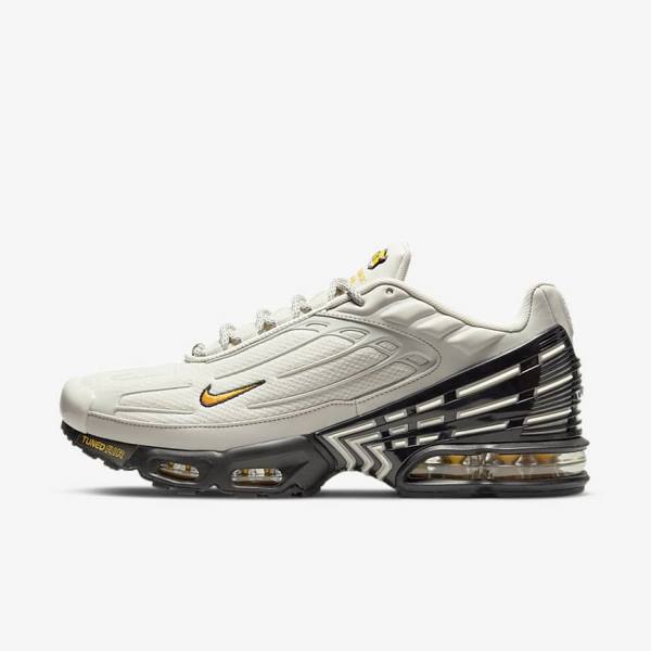 Pánské Tenisky Nike Air Max Plus 3 Světle Béžový Černé Stříbrné Zlaté | NK795RMA