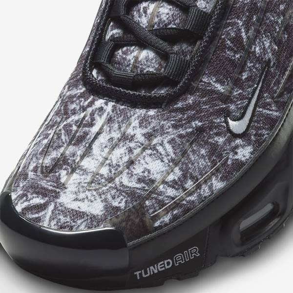 Pánské Tenisky Nike Air Max Plus 3 Černé Tmavě Šedé Bílé | NK143UTD