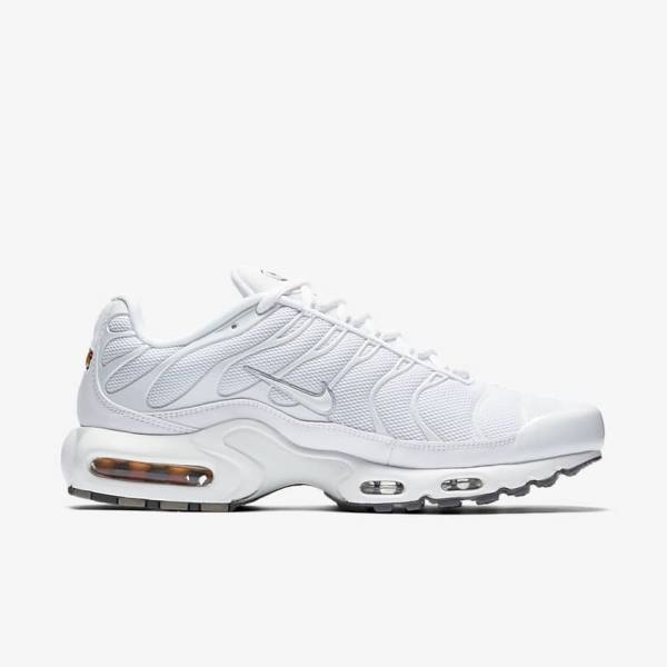 Pánské Tenisky Nike Air Max Plus Bílé Černé Šedé Bílé | NK294BIZ