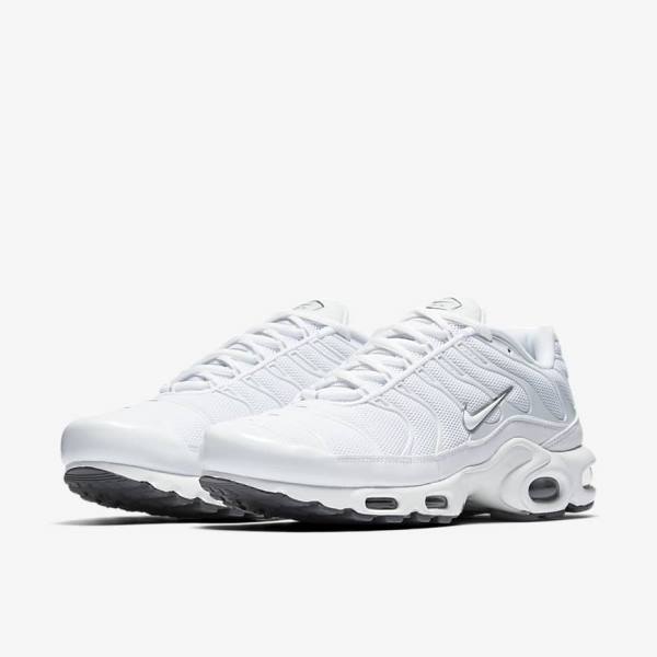 Pánské Tenisky Nike Air Max Plus Bílé Černé Šedé Bílé | NK294BIZ