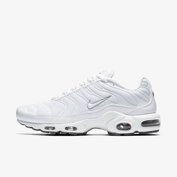 Pánské Tenisky Nike Air Max Plus Bílé Černé Šedé Bílé | NK294BIZ