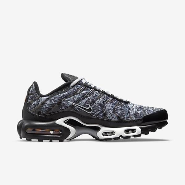 Pánské Tenisky Nike Air Max Plus Černé Bílé Tmavě Šedé Černé | NK460DFE