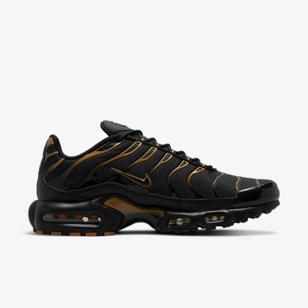 Pánské Tenisky Nike Air Max Plus Černé Hnědé Zlaté | NK809EFN