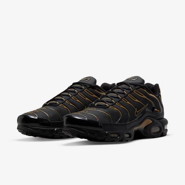 Pánské Tenisky Nike Air Max Plus Černé Hnědé Zlaté | NK809EFN