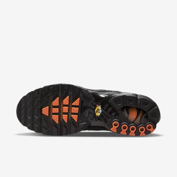 Pánské Tenisky Nike Air Max Plus Černé Oranžové Šedé Bílé | NK627WSY