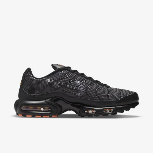 Pánské Tenisky Nike Air Max Plus Černé Oranžové Šedé Bílé | NK627WSY