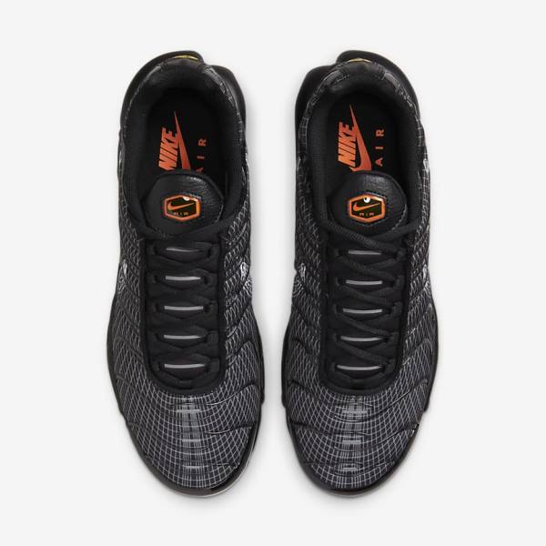 Pánské Tenisky Nike Air Max Plus Černé Oranžové Šedé Bílé | NK627WSY