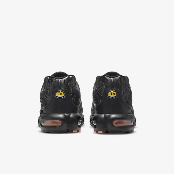 Pánské Tenisky Nike Air Max Plus Černé Oranžové Šedé Bílé | NK627WSY