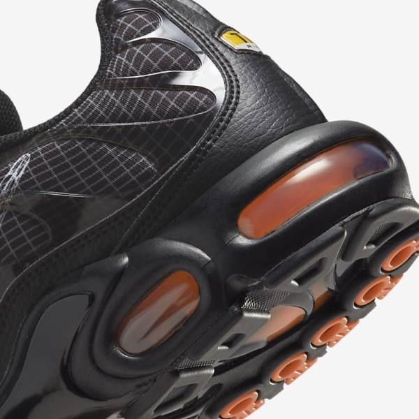 Pánské Tenisky Nike Air Max Plus Černé Oranžové Šedé Bílé | NK627WSY