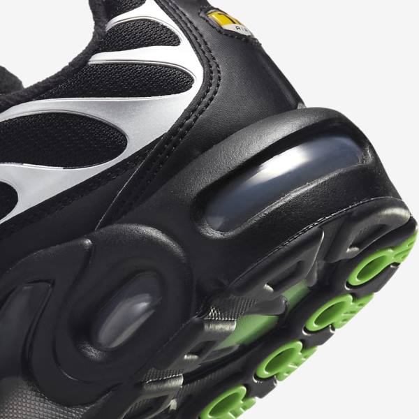 Pánské Tenisky Nike Air Max Plus Černé Zelene Metal Stříbrné Černé | NK716KDS